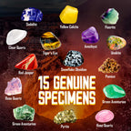 Piano Potato Rock & Mineral Starter Kit - 15 Specimens with ID Sheet
