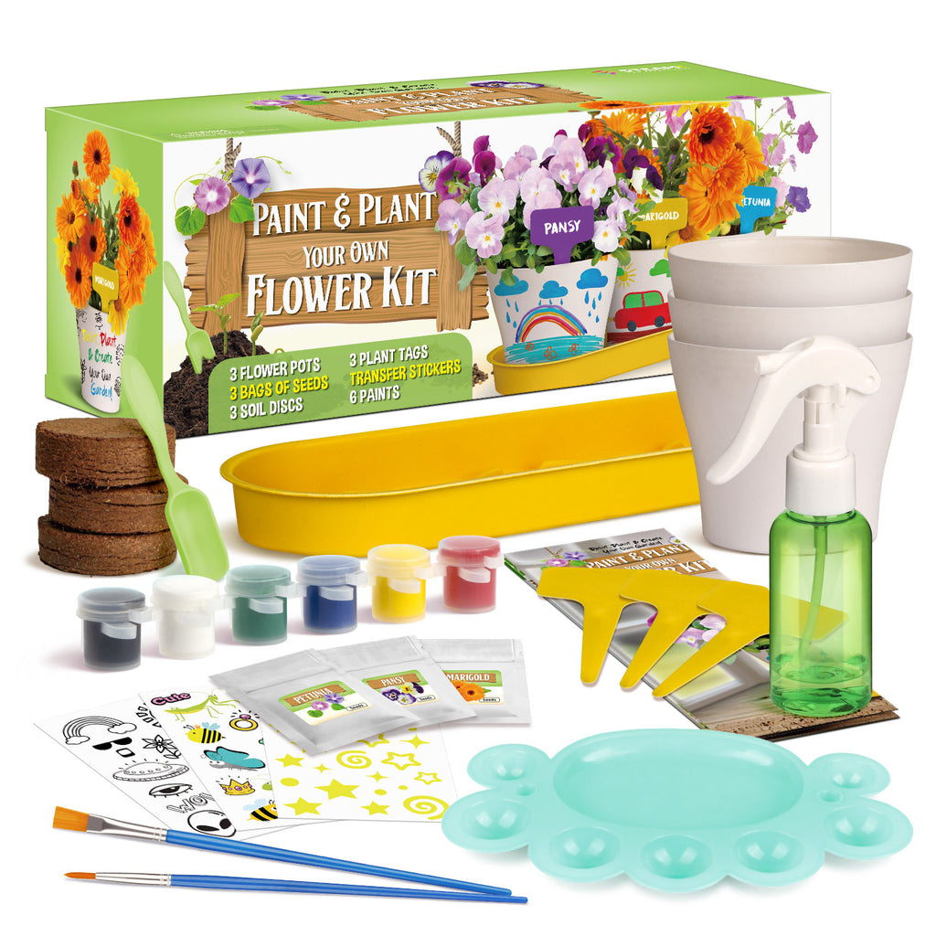 Piano Potato Paint & Plant Flower Growing Kit for Kids – DIY Garden Craft Set