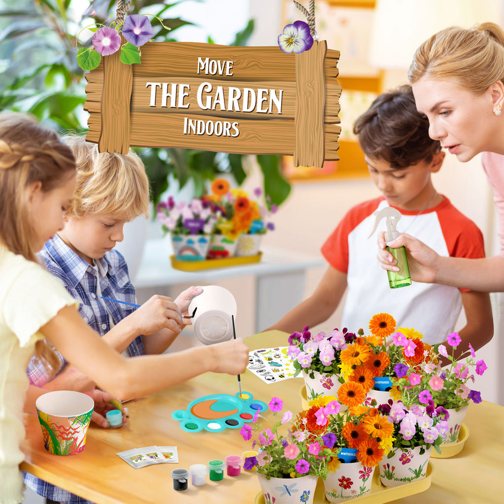 Piano Potato Paint & Plant Flower Growing Kit for Kids – DIY Garden Craft Set