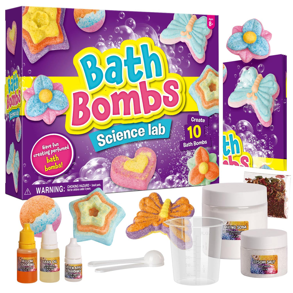 Piano Potato Bath Bomb Making Kit for Kids – Makes 10 Fizzy Spa Bath Bombs