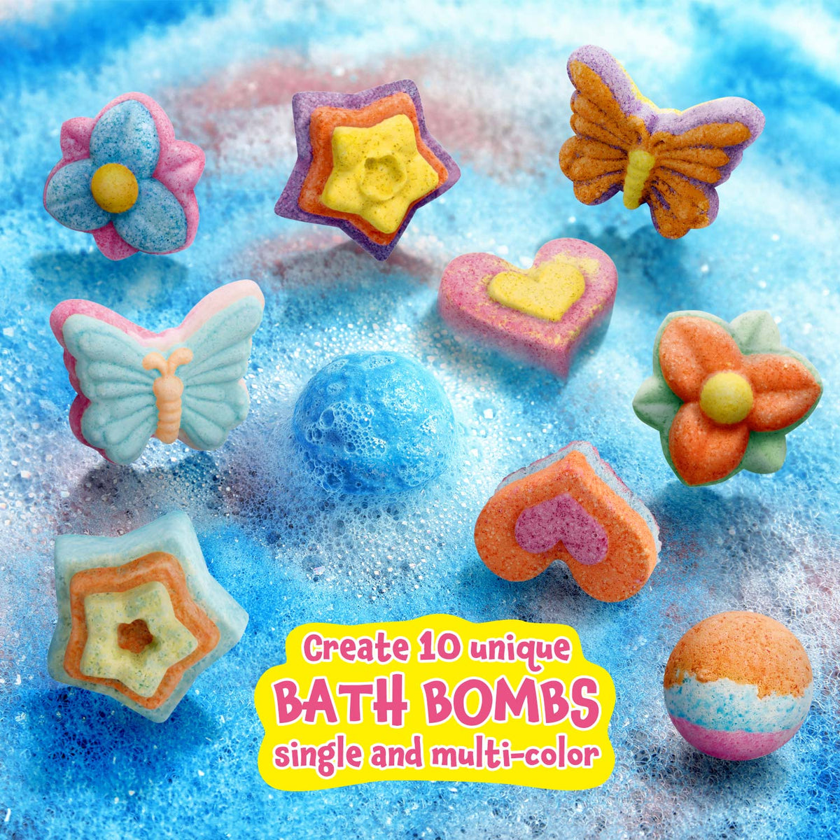 Piano Potato Bath Bomb Making Kit for Kids – Makes 10 Fizzy Spa Bath Bombs