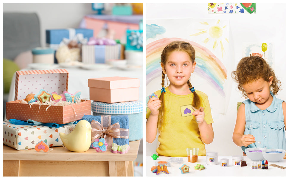 Piano Potato Bath Bomb Making Kit for Kids – Makes 10 Fizzy Spa Bath Bombs