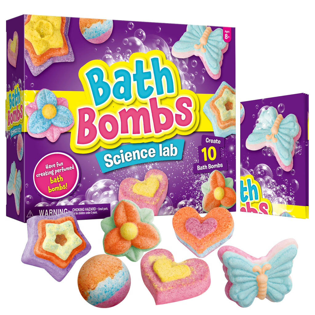 Piano Potato Bath Bomb Making Kit for Kids – Makes 10 Fizzy Spa Bath Bombs