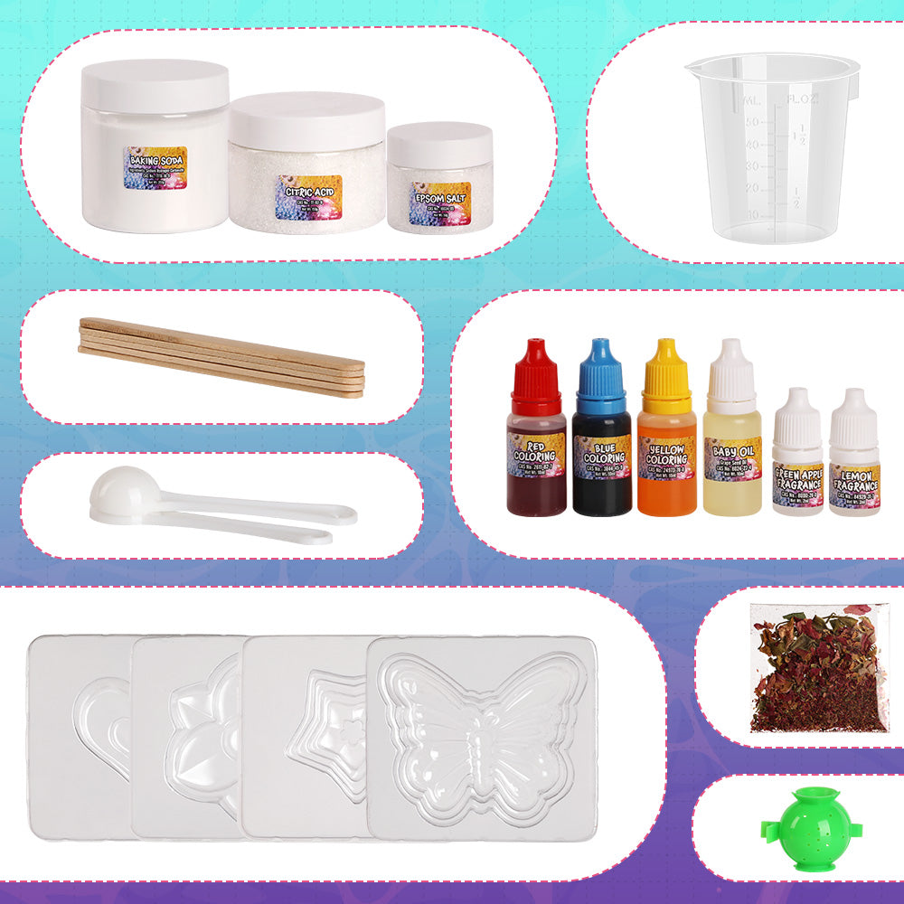 Piano Potato Bath Bomb Making Kit for Kids – Makes 10 Fizzy Spa Bath Bombs