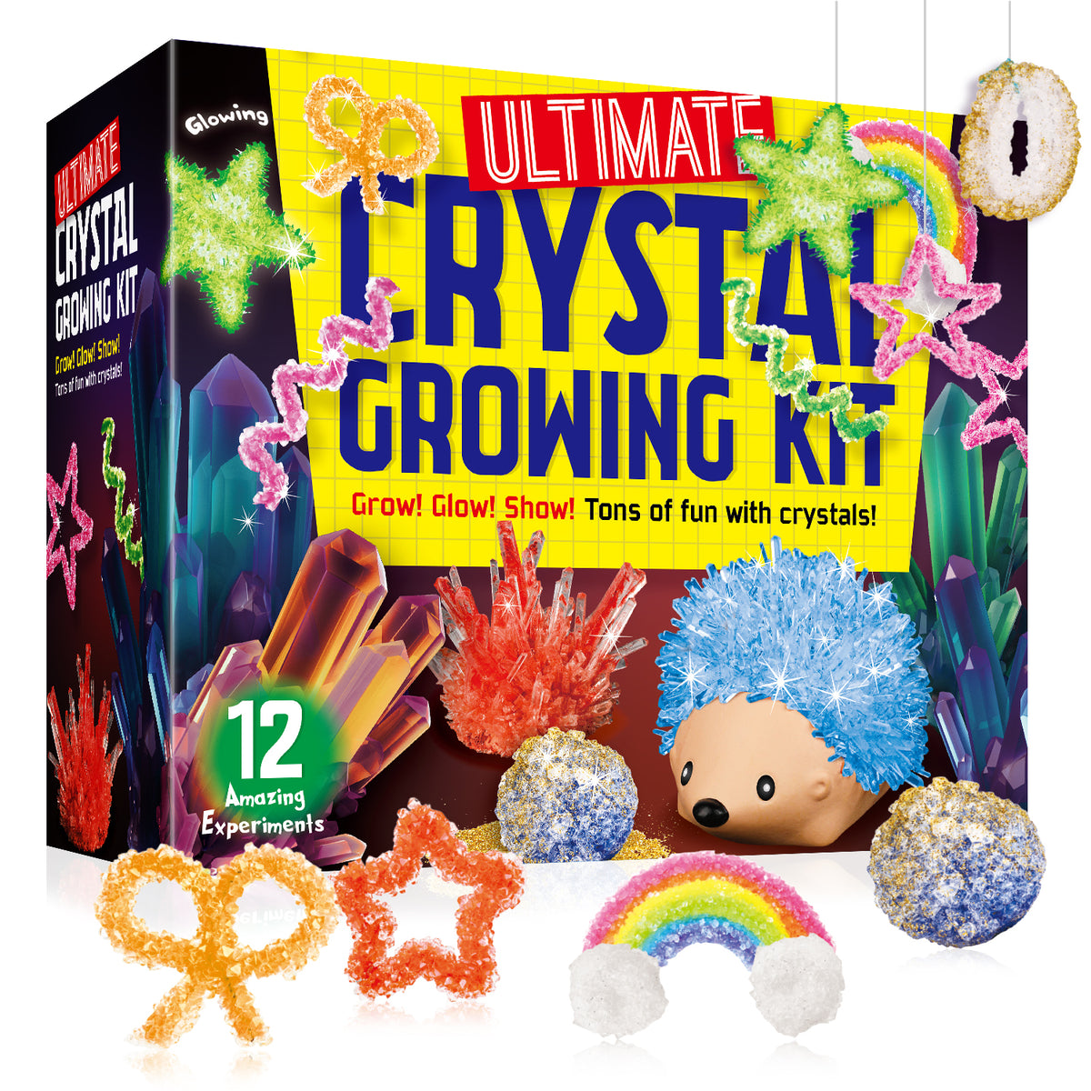 Piano Potato Crystal Growing Kit - 12 Crystal Shapes STEM Science Set