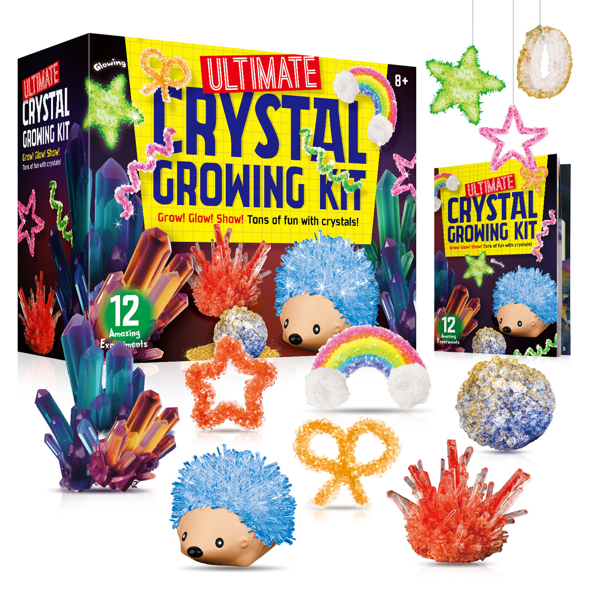Piano Potato Crystal Growing Kit - 12 Crystal Shapes STEM Science Set