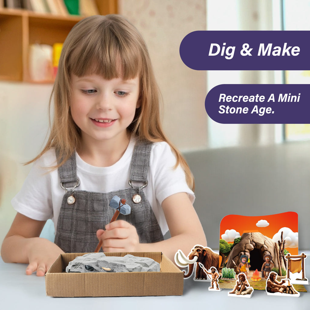 Stone Age Dig & Make Educational Kit