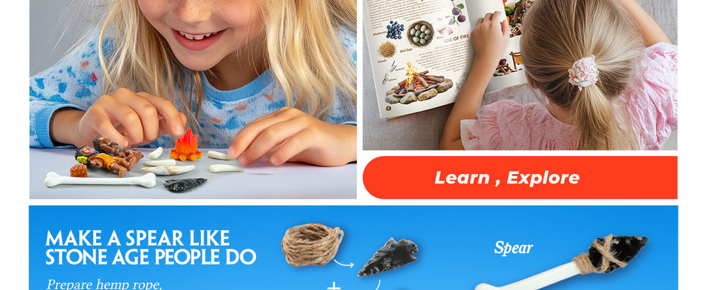 Stone Age Dig & Make Educational Kit