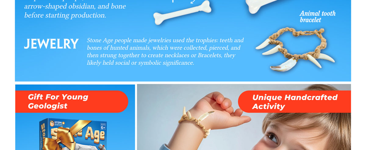 Stone Age Dig & Make Educational Kit