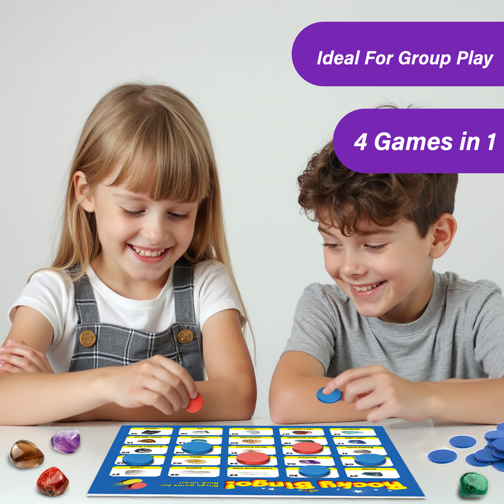 Rocky Bingo – 36 Rocks & Minerals Collection Game