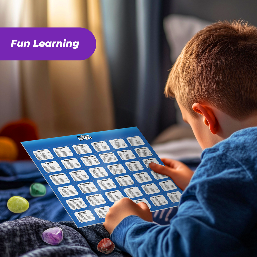 Rocky Bingo – 36 Rocks & Minerals Collection Game