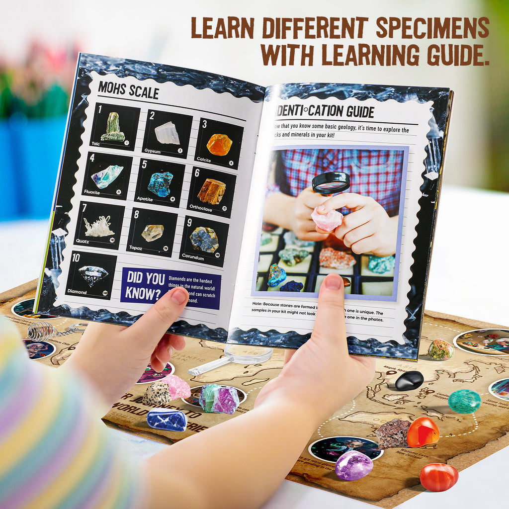Awesome Rocks Collection Kit – 15 Rocks & Minerals with Display Tray