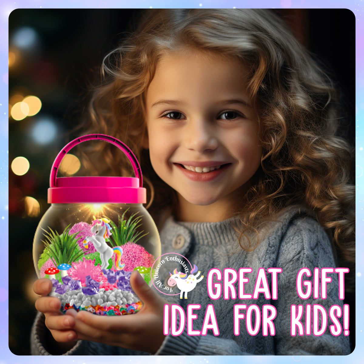 Unicorn Light-Up Terrarium Kit – Paint, Build & Glow