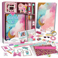 Piano Potato DIY Journal Kit for Girls 8-14, 130+ Pcs Scrapbook Craft Set