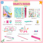 Piano Potato DIY Journal Kit for Girls 8-14, 130+ Pcs Scrapbook Craft Set
