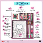 Piano Potato DIY Journal Kit for Girls 8-14 - 130+ Piece Scrapbook Craft Set