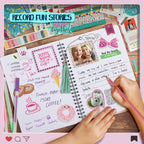 Piano Potato DIY Journal Kit for Girls 8-14 - 130+ Piece Scrapbook Craft Set