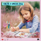 Piano Potato DIY Journal Kit for Girls 8-14 - 130+ Piece Scrapbook Craft Set