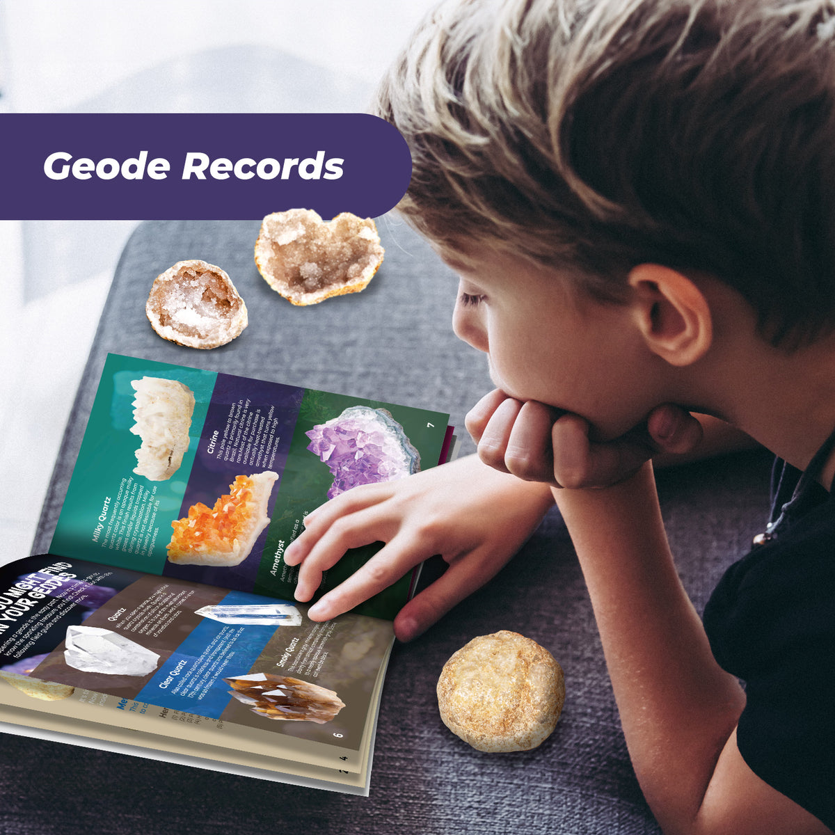 EDUMAN Geodes with Crystals Break Open 10 Premium Geode Kit - Geology Geode Crystal Science Kit - STEM Educational Toys Birthday Gifts for Boys and Girls
