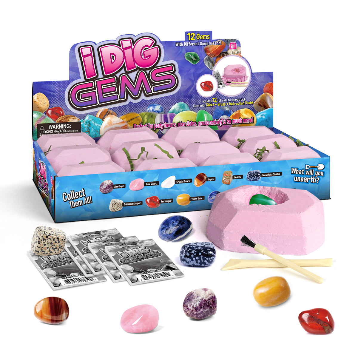 I Dig Gems – 12 Gemstone Dig Kits