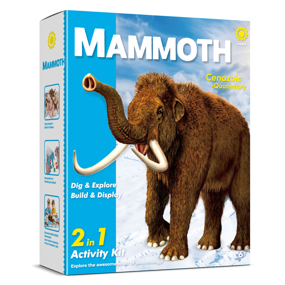 Piano Potato Mammoth Dig & Paint Kit – 2-in-1 Excavation Activity