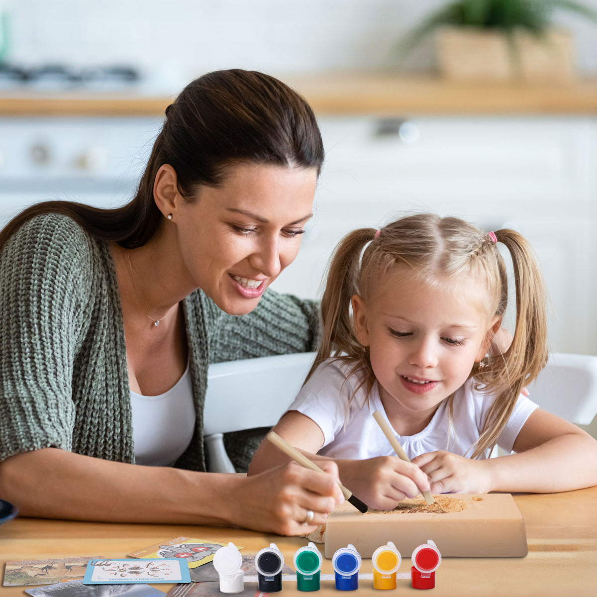 Piano Potato Mammoth Dig & Paint Kit – 2-in-1 Excavation Activity
