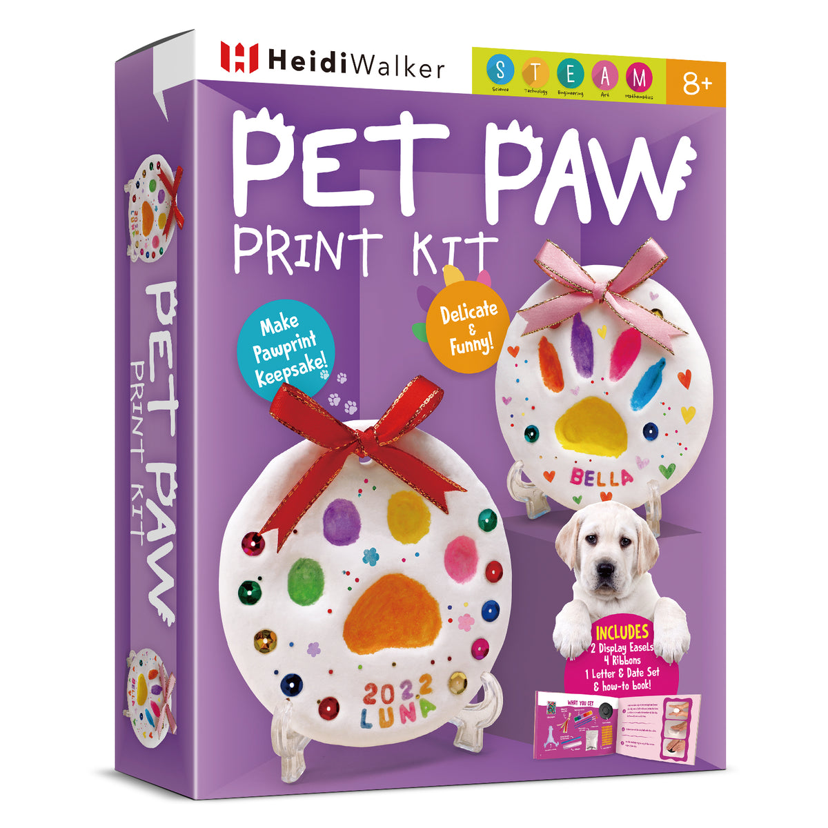 Piano Potato 2-Pack Pet Paw Print Keepsake Kit – DIY Clay Impression Set for Dogs & Cats
