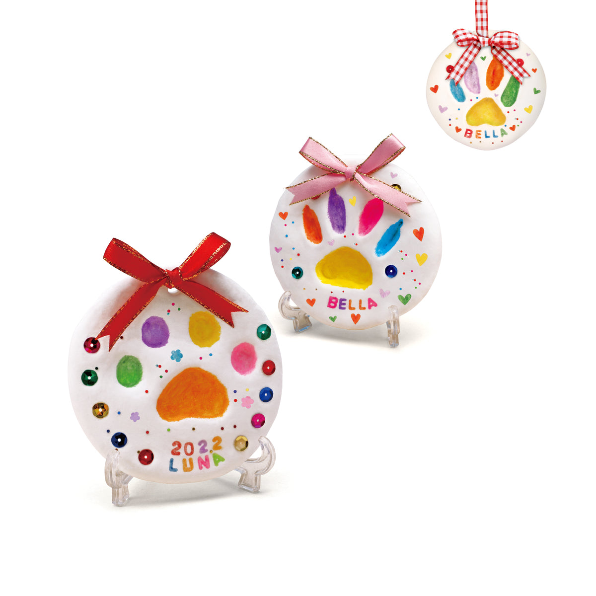 Piano Potato 2-Pack Pet Paw Print Keepsake Kit – DIY Clay Impression Set for Dogs & Cats