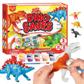 Paint Your Own Dinosaurs Kit – 15 Dinosaur Figures & 12 Colors