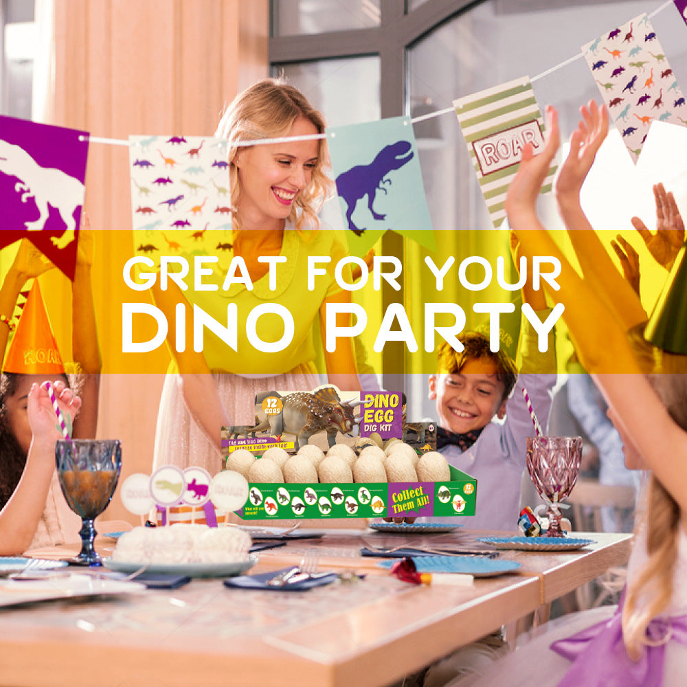 Dinosaur Egg Dig Kit – 12 Eggs with Dinosaur Figures