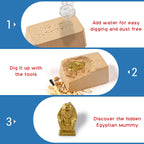 Egyptian Mummy Dig Kit 6 Styles, Archaeology STEM Toy, Girls&Boys Gift 8-12